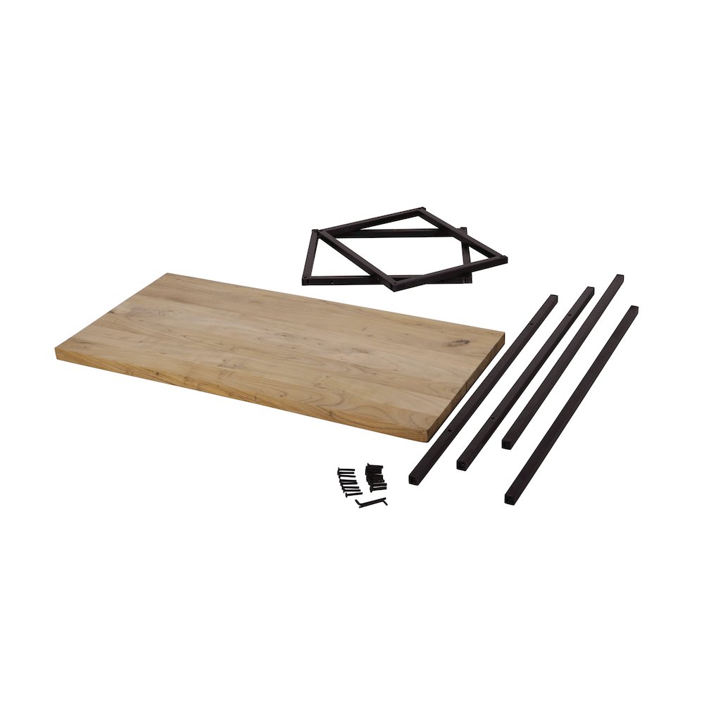 Ames Solid Wood Modern Coffee Table