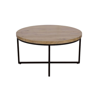 Ames Solid Wood Modern 36" Round Coffee Table