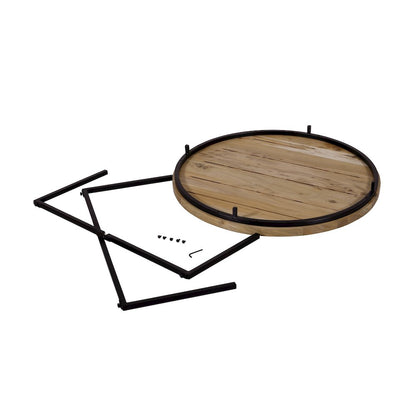 Ames Solid Wood Modern 36" Round Coffee Table