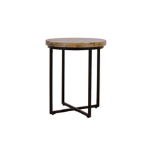 Ames Solid Wood Modern 20" Round End Table