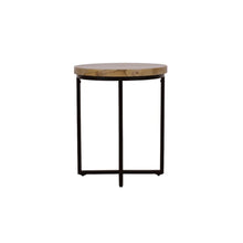 Ames Solid Wood Modern 20" Round End Table