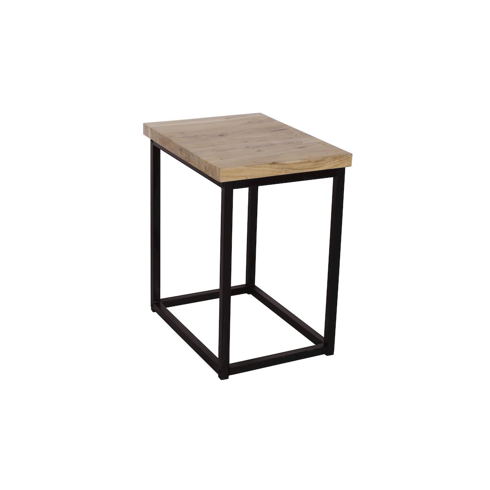 Ames Solid Wood Modern Chairside End Table