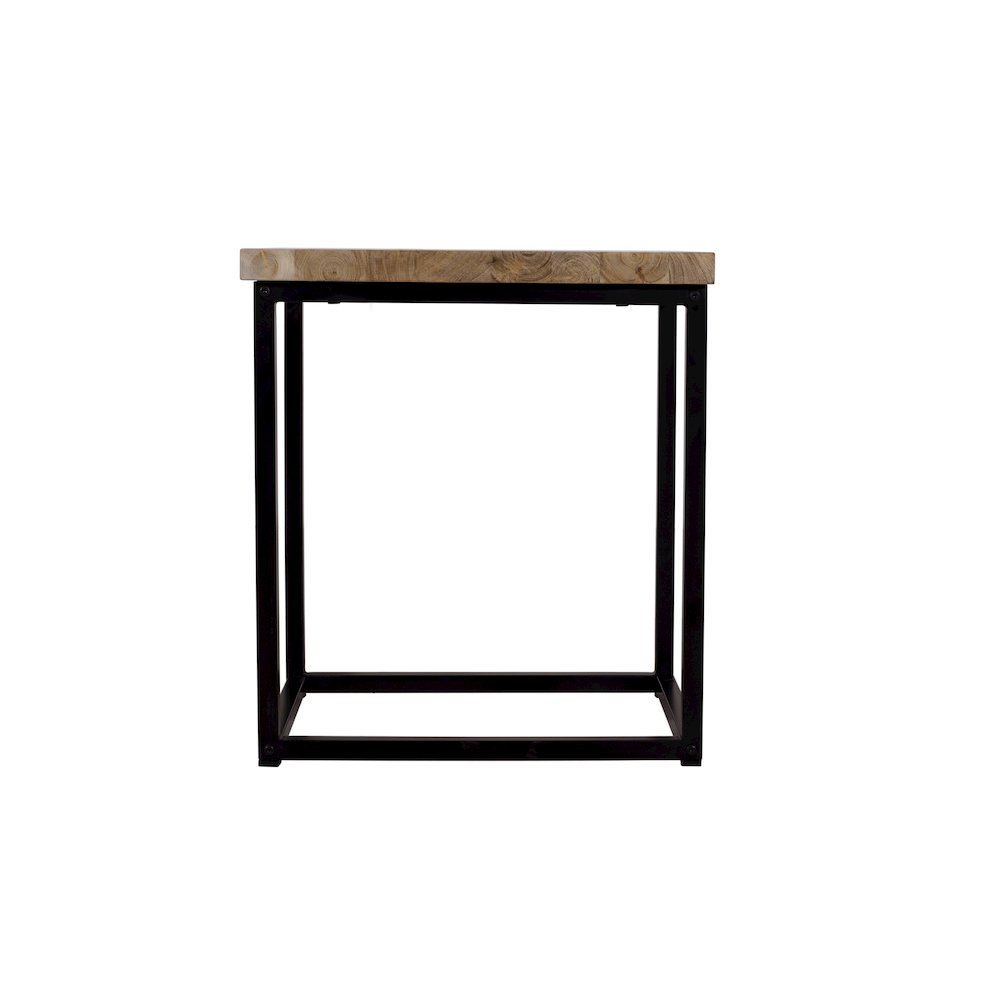 Ames Solid Wood Modern Chairside End Table