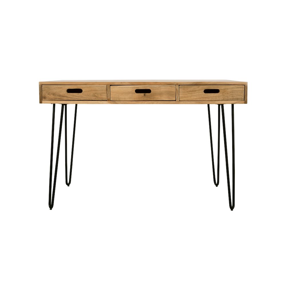 Rollins 52" Solid Hardwood Modern Counter Dining Table with Storage