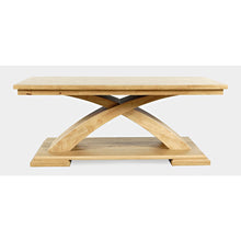 Anthology Contemporary 48" Curved Base Coffee Table with Caster Wheels