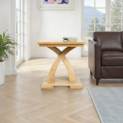 Anthology Contemporary Curved Base Square End Table