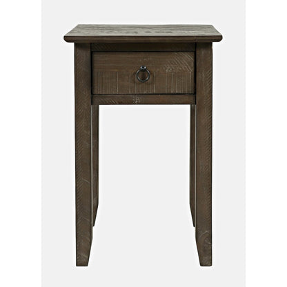 Devon Farmhouse Distressed Solid Wood End Table