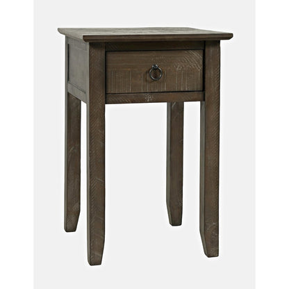 Devon Farmhouse Distressed Solid Wood End Table