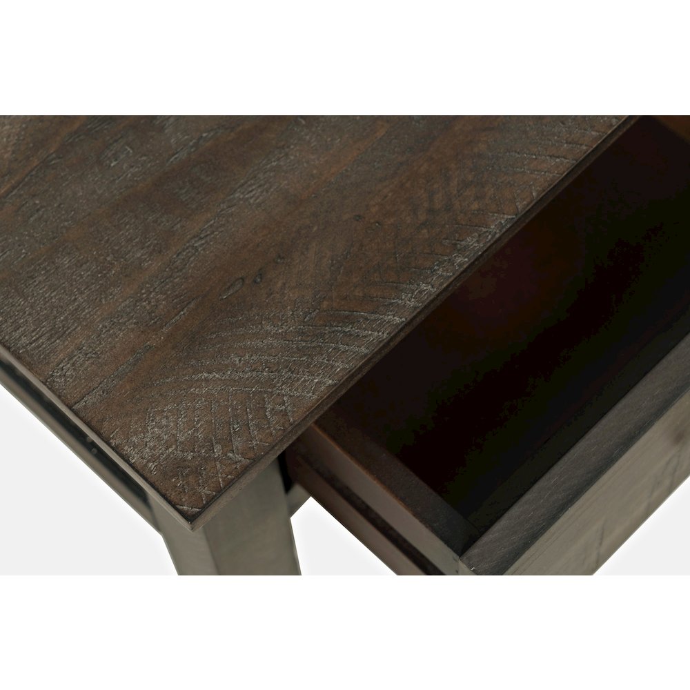 Devon Farmhouse Distressed Solid Wood End Table