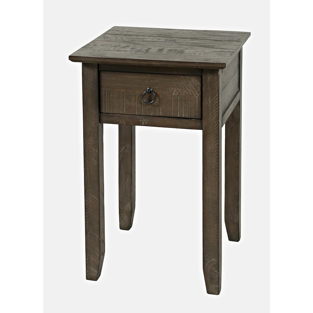 Devon Farmhouse Distressed Solid Wood End Table