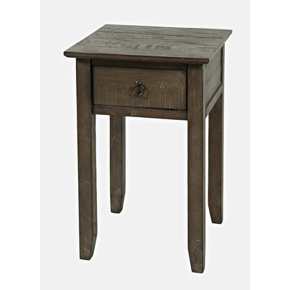 Devon Farmhouse Distressed Solid Wood End Table