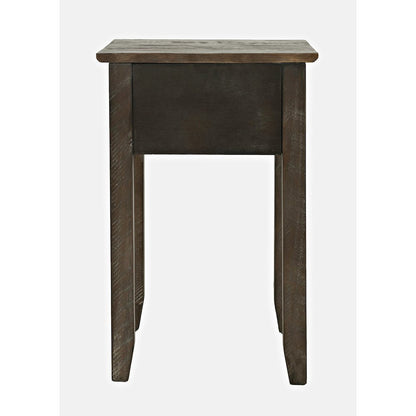 Devon Farmhouse Distressed Solid Wood End Table