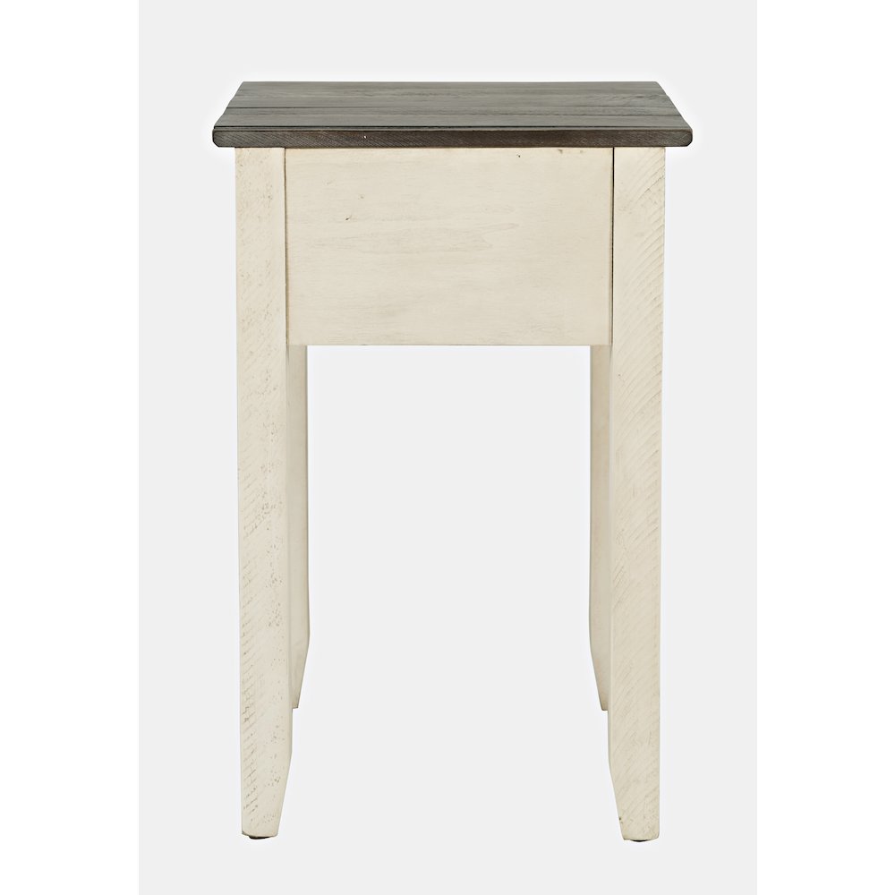 Devon Farmhouse Distressed Solid Wood End Table