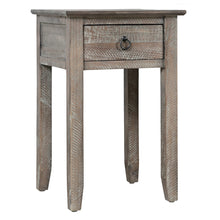 Devon Farmhouse Distressed Solid Wood End Table