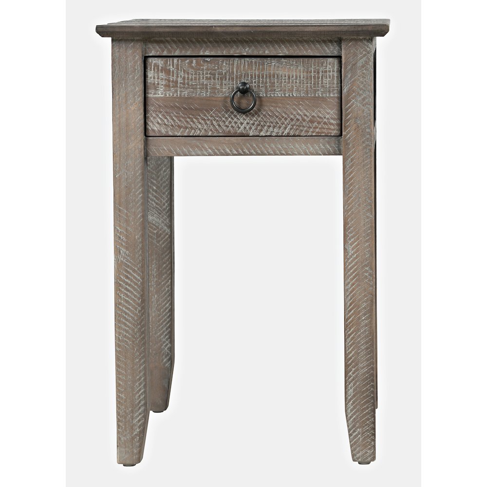 Devon Farmhouse Distressed Solid Wood End Table