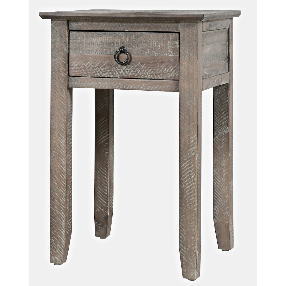 Devon Farmhouse Distressed Solid Wood End Table
