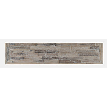Rustic Shores 70" Coastal Distressed Acacia Six-Door Sideboard Cabinet