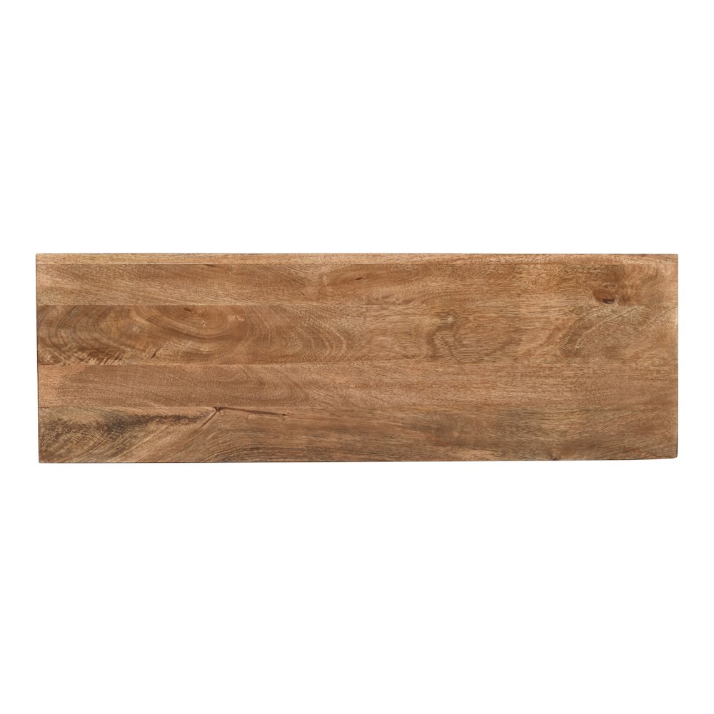 American Vintage Solid Wood Sofa Table with Apothecary Drawers
