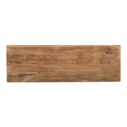 American Vintage Solid Wood Sofa Table with Apothecary Drawers