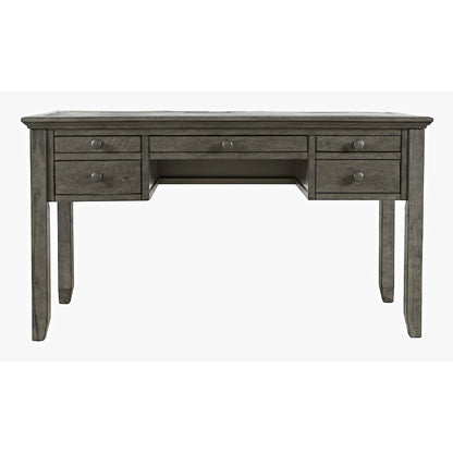 Rustic Shores Coastal Style Distressed Acacia USB Charging Desk
