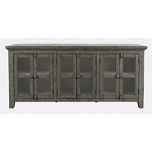 Rustic Shores 70" Coastal Distressed Acacia Six-Door Sideboard Cabinet