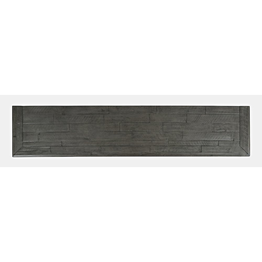 Rustic Shores 70" Coastal Distressed Acacia Six-Door Sideboard Cabinet