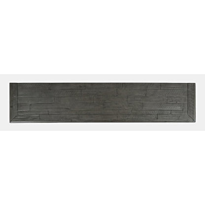 Rustic Shores 70" Coastal Distressed Acacia Six-Door Sideboard Cabinet