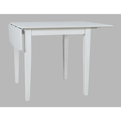 Coastal Wire-Brushed Acacia Drop-Leaf Coastal Wire-Brushed Acacia Dining Table