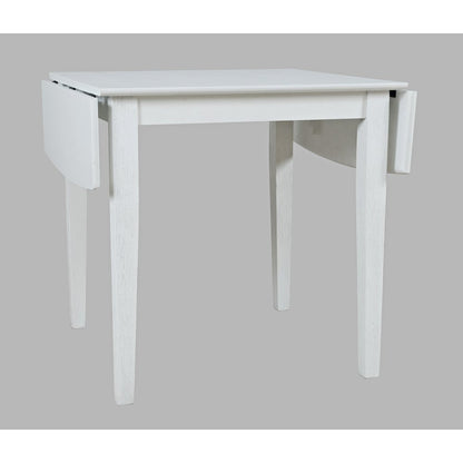 Coastal Wire-Brushed Acacia Drop-Leaf Coastal Wire-Brushed Acacia Dining Table