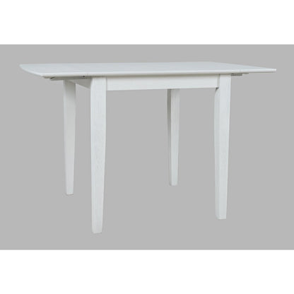 Coastal Wire-Brushed Acacia Drop-Leaf Coastal Wire-Brushed Acacia Dining Table