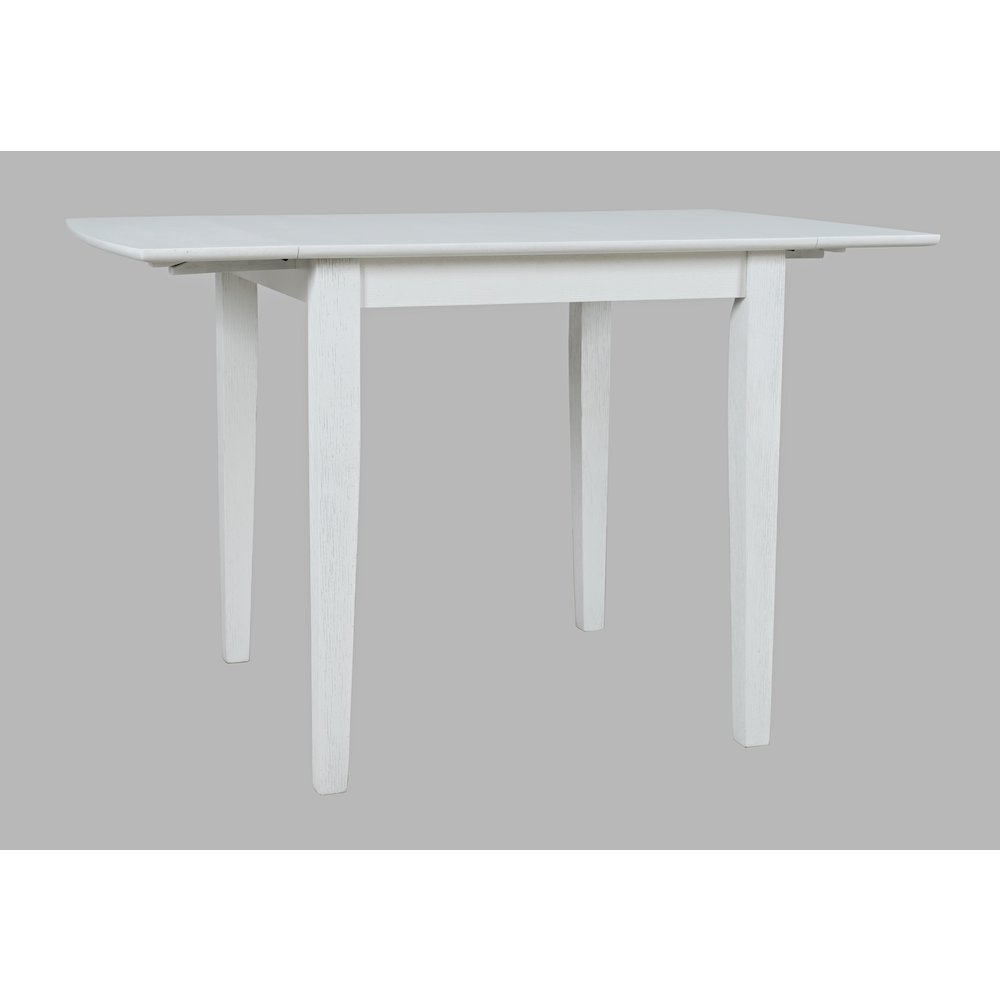Coastal Wire-Brushed Acacia Drop-Leaf Coastal Wire-Brushed Acacia Dining Table
