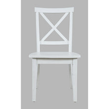 Eastern Tides Coastal Wire-Brushed Wood X-Back Acacia Dining Chair (Set of 2)