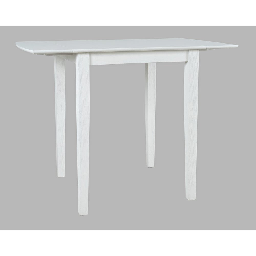 Eastern Tides Coastal Wire-Brushed Acacia Drop-Leaf Counter Height Dining Table