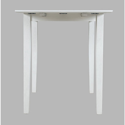 Eastern Tides Coastal Wire-Brushed Acacia Drop-Leaf Counter Height Dining Table