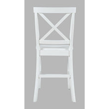 Eastern Tides Coastal Wire-Brushed Wood X-Back Counter Barstool (Set of 2)