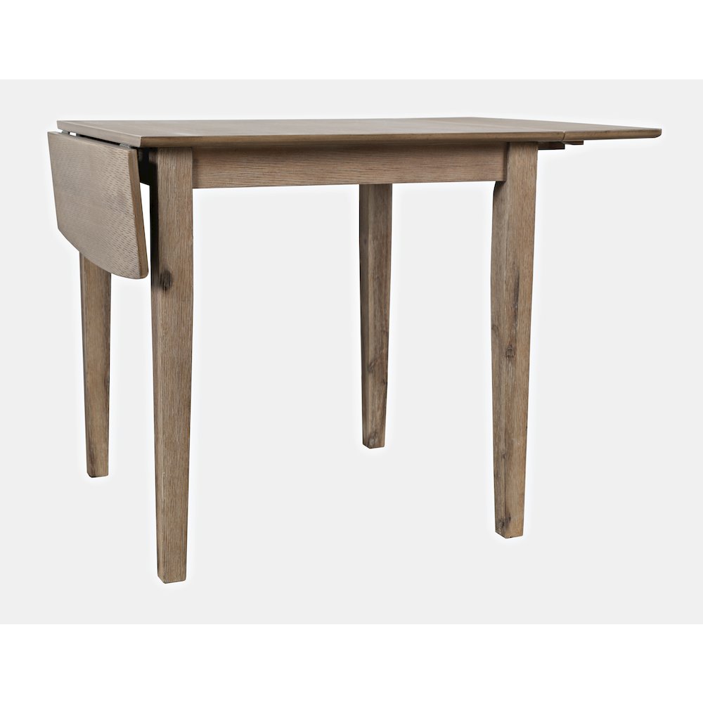 Coastal Wire-Brushed Acacia Drop-Leaf Coastal Wire-Brushed Acacia Dining Table