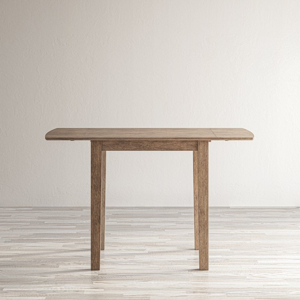 Eastern Tides Coastal Wire-Brushed Wood Three Piece Cross-Back Dining Set