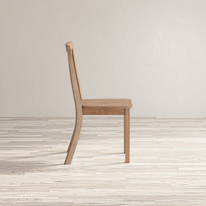 Eastern Tides Coastal Wire-Brushed Wood X-Back Acacia Dining Chair (Set of 2)