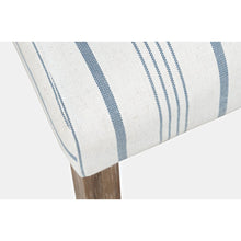 Eastern Tides Coastal Wire-Brushed Wood Three Piece Upholstered Dining Set