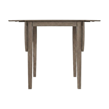 Acacia Veneer Drop-Leaf Counter Height Dining Table, Coastal, Brushed Bisque