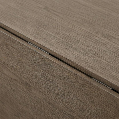 Acacia Veneer Drop-Leaf Counter Height Dining Table, Coastal, Brushed Bisque