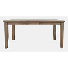 Eastern Tides Coastal Wire-Brushed Wood 66" Extendable Dining Table