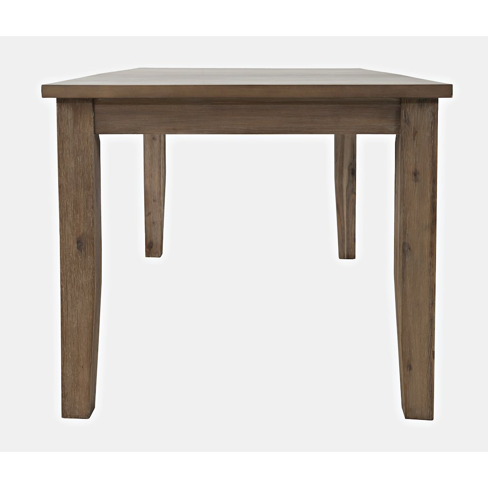 Eastern Tides Coastal Wire-Brushed Wood 66" Extendable Dining Table