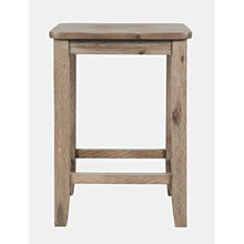 Eastern Tides Coastal Wire-Brushed Wood Backless Counter Barstool (Set of 2)