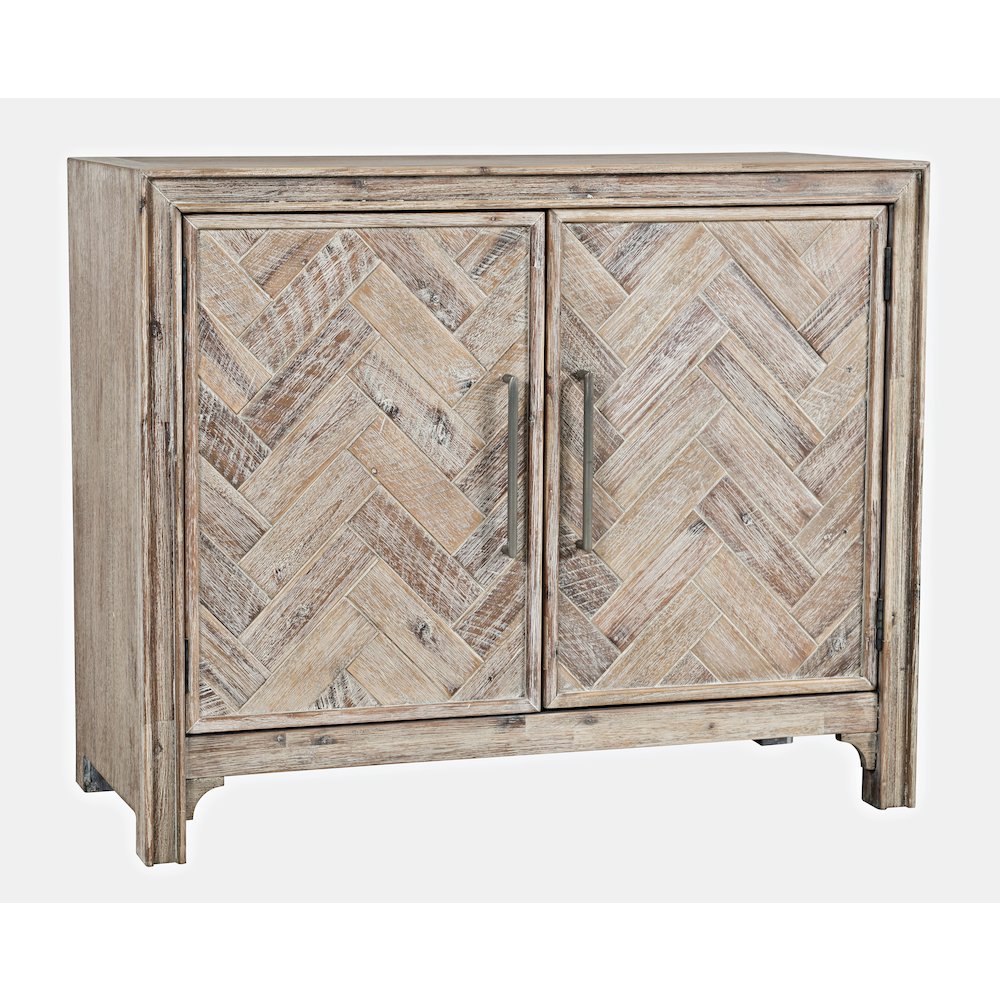 Gramercy Mid-Century Modern Chevron Two Door 40" Accent Chest