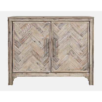 Gramercy Mid-Century Modern Chevron Two Door 40" Accent Chest