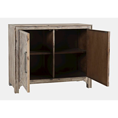 Gramercy Mid-Century Modern Chevron Two Door 40" Accent Chest