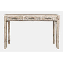 Gramercy Mid-Century Modern Chevron Three Drawer USB Charging Desk