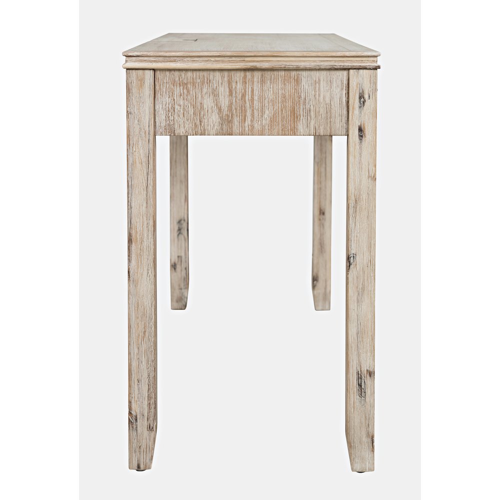 Gramercy Mid-Century Modern Chevron Three Drawer USB Charging Desk