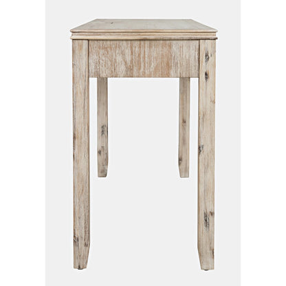 Gramercy Mid-Century Modern Chevron Three Drawer USB Charging Desk